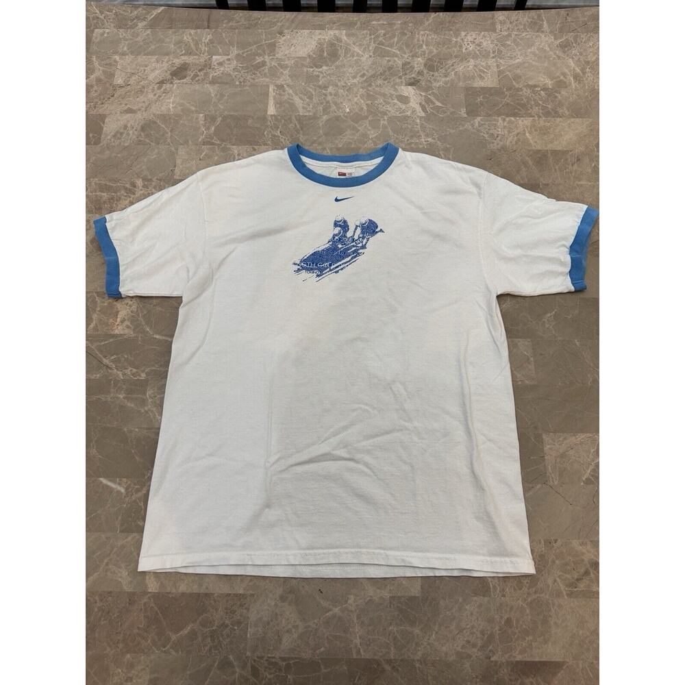 Vintage Y2K Nike Center Swoosh 2006 Olympic Games Ringer Shirt Large